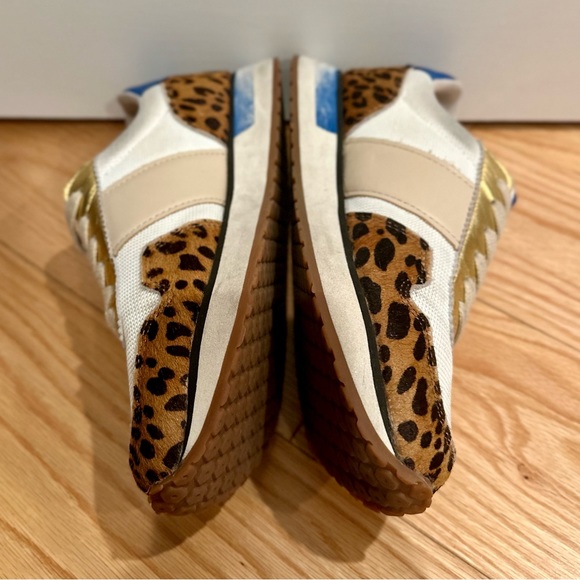 The GREATS rare McCarren Cheetah Print Sneakers (hair on hide, leather & mesh!) - Picture 2 of 6